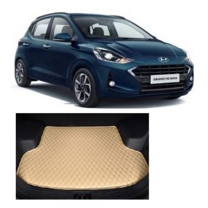 Trunk/Boot/Dicky PU Leatherette Mat for Grand i10 Nios - beige
